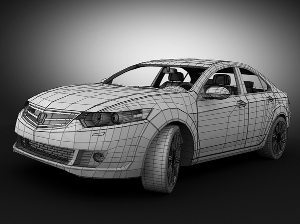 honda car c4d - Honda Accord (2010) by Swan3DStudios